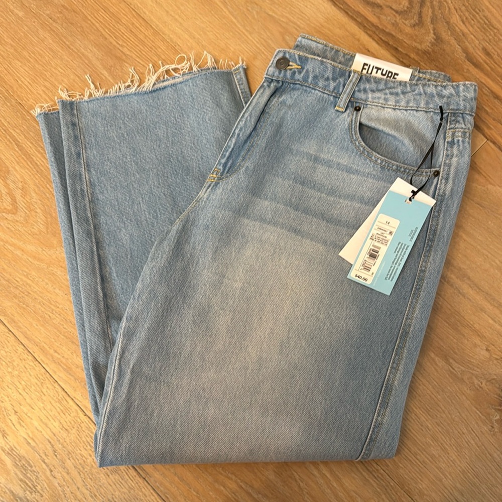 Future Collective w Gabriella Karefa-Johnson High Rise Straight Leg Denim Pant